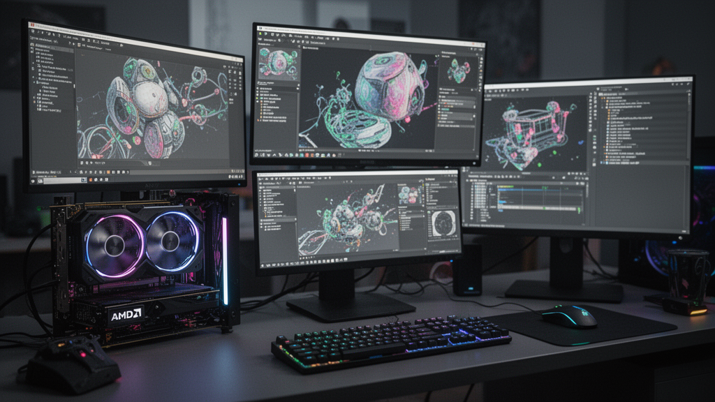 Illustration 2 sur carte graphique AMD