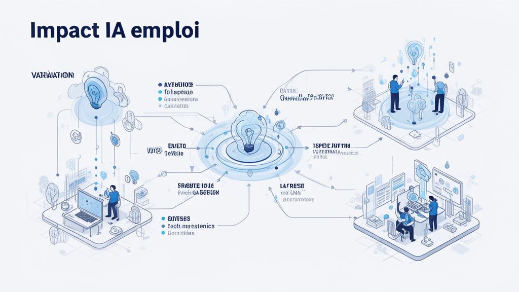 Illustration 3 sur impact IA emploi Illustration 3 sur impact IA emploi